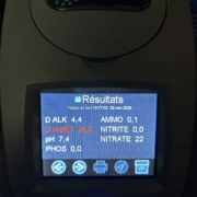 test d'eau avec ordinateur